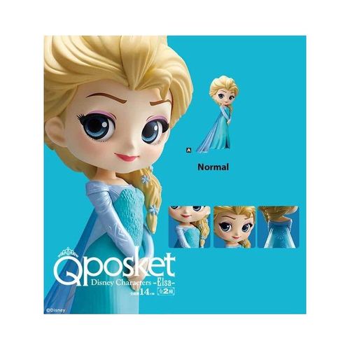 Figurine Q Posket Disney - Frozen - Elsa Normal Color Ver.A 14cm