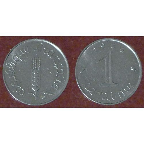 Pièce Monnaie 1 Centime Ct 1964 Epi - France Rare Sous Capsule