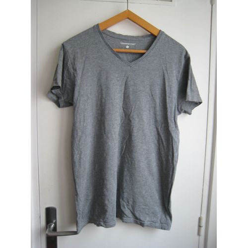 Tee Shirt Gris Comme Neuf Col V Taille S Stretch Cedarwood State
