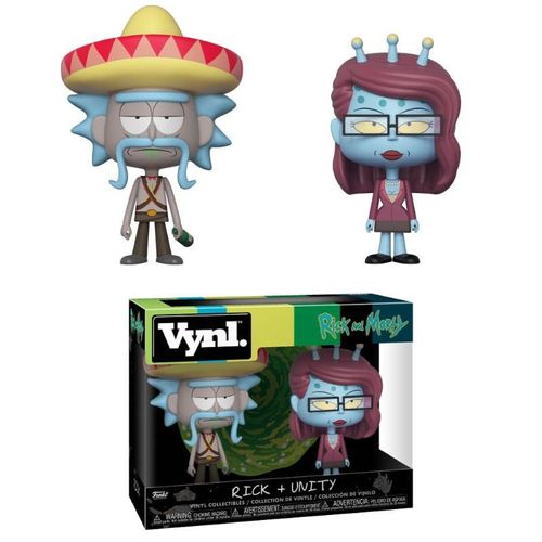 Rick Et Morty Pack 2 Vynl Vinyl Figurines Rick & Unity 10 Cm