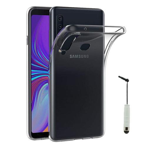 Coque Silicone Pour Samsung Galaxy A9 (2018) 6.3" Gel Ultraslim Et Ajustement Parfait - Transparent + Mini Stylet