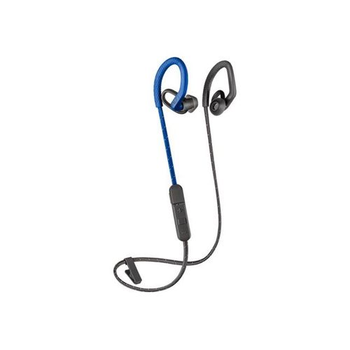 Poly - Plantronics Backbeat FIT 350 - Écouteurs avec micro - intra-auriculaire - montage sur l'oreille - Bluetooth - sans fil - gris, bleu