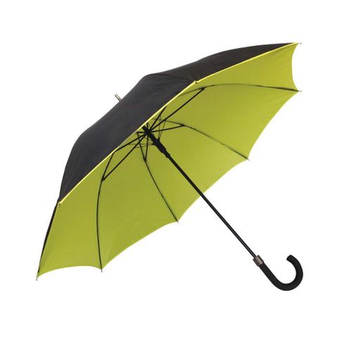 Parapluie Double Toile Résistant Au Vent Jaune Anis