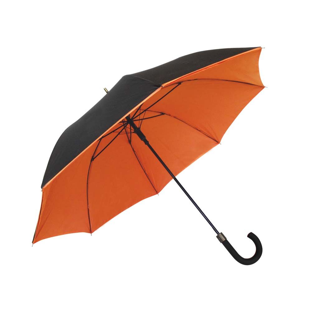 Parapluie Double Toile Résistant Au Vent Orange