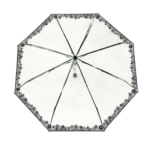 Parapluie Pliable Transparent Dentelle