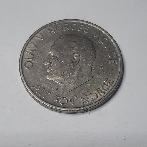 5 Krones Norvège Portrait D'olaf V Toi De Norvège 1963 Ng_02