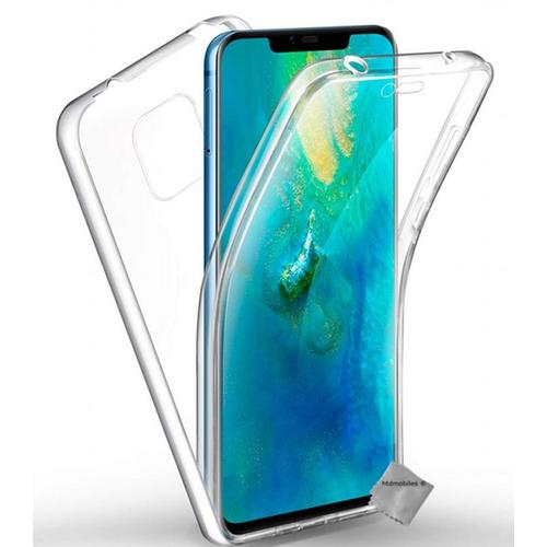 Housse Etui Coque Gel 360 Integrale Huawei Mate 20 Pro + Verre Trempe - Transparent