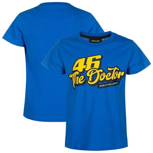 Vr46 Racing Valentino Rossi Vr46 The Doctor T-Shirt - Bleu - Enfants