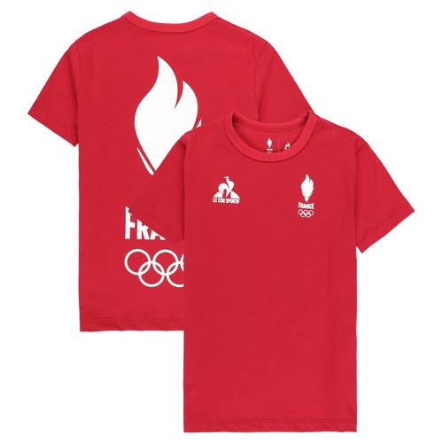 T-Shirt Equipe De France Village Olympique Paris 2024 Jo Le Coq Sportif - Rouge - Enfant