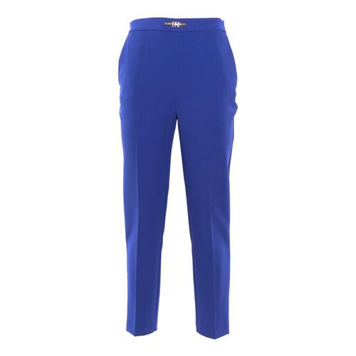 Elisabetta Franchi - Trousers > Cropped Trousers - Blue