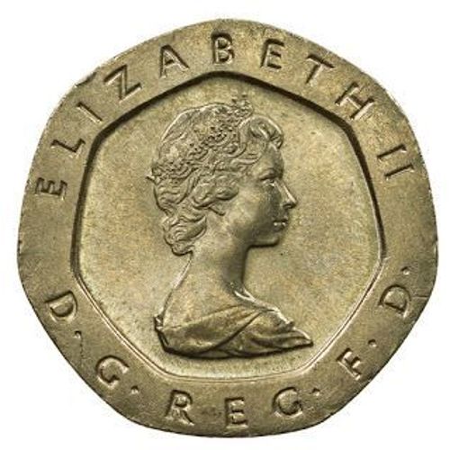 Grande Bretagne = Pièce De 20 (Twenty) Pence De 1993 Elizabeth 2