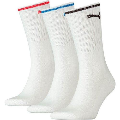 Sport 3er Pk Socks, White/White 39-42