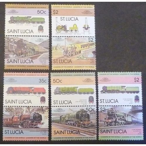Sainte-Lucie Neuf Y Et T N° 598 Et + Lot De 10 Timbres De 1983