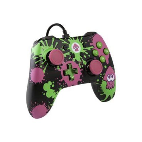 Manette Powera Character Series Filaire Rose Splatoon 2 Edition Bensussen Deutsch & Associates Pour Nintendo Switch