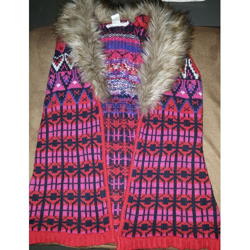 Gilet H Et M Hiver Avec Fausse Fourrure