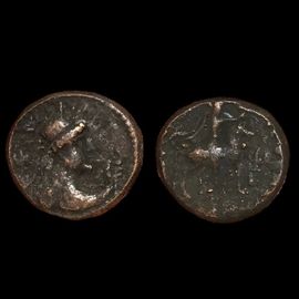 Monnaie Indo Grec Royaume Batracien À Déterminer 170 Ans Avant Jc