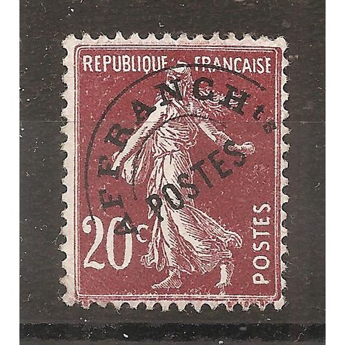 Préo 54 (1922) Préoblitéré Type Semeuse 20c Lilas-Brun N* (Cote 85e) (6280)