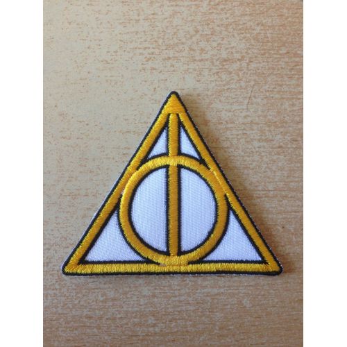 Ecusson Brodé Harry Potter Symbole Reliques De La Mort