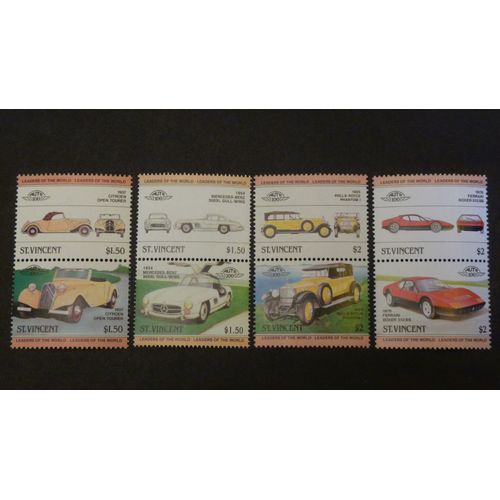 Saint-Vincent Neuf Y Et T N° 686 Et + Lot De 8 Timbres De 1983 Automobiles