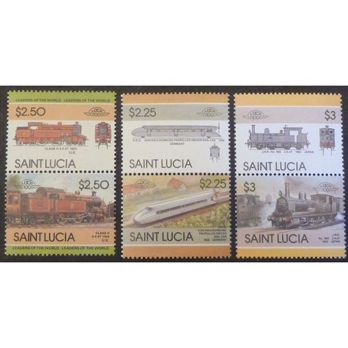Sainte-Lucie Neuf Y Et T N° 769 Et + Lot De 6 Timbres De 1985-86 Transports