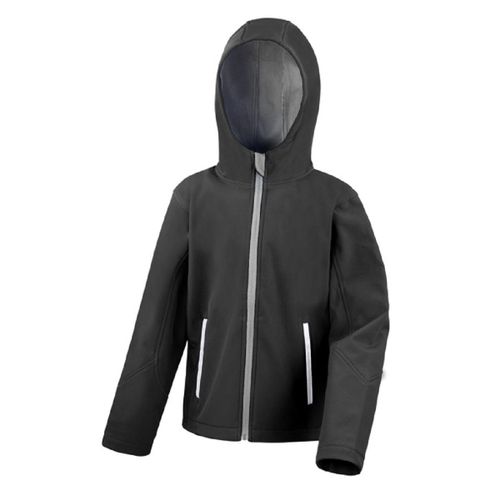 Veste Softshell Enfant - R224j/Y - Noir Et Gris