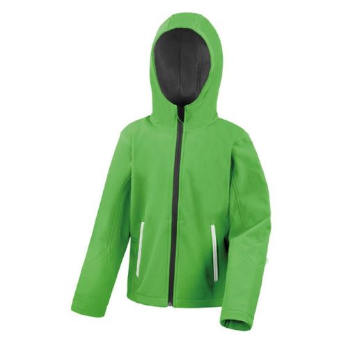 Veste Softshell Enfant - R224j/Y - Vert Et Noir
