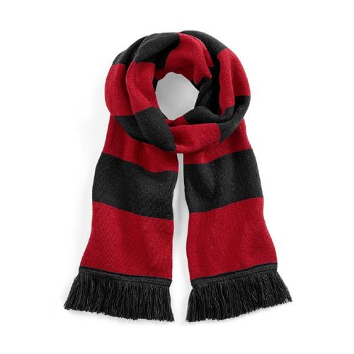Longue ?Charpe Ray?E - B479 - Noir Et Rouge