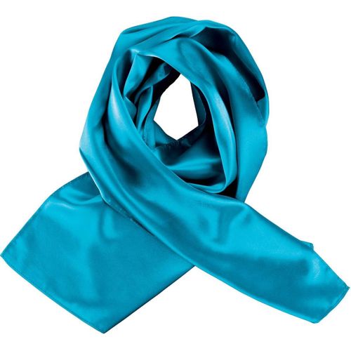 Foulard Femme Satin? - K861 - Bleu Tropical