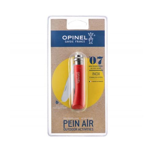 Opinel N°7 Mon Premier Inox Couteau Bout Rond 3123840019708 Enfant Pic-Nique Rando Camping Peche Chasse Coupe Cuisine Comasound Kartel Csk Online