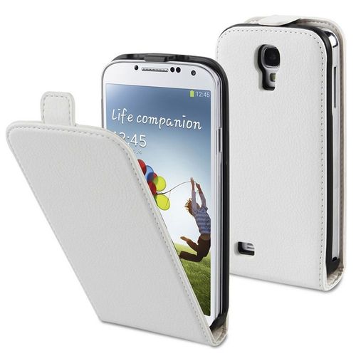 Etui A Rabat Samsung Galaxy S4 Blanc Cassé Swiss Charger Eco-Cuir (Pu)