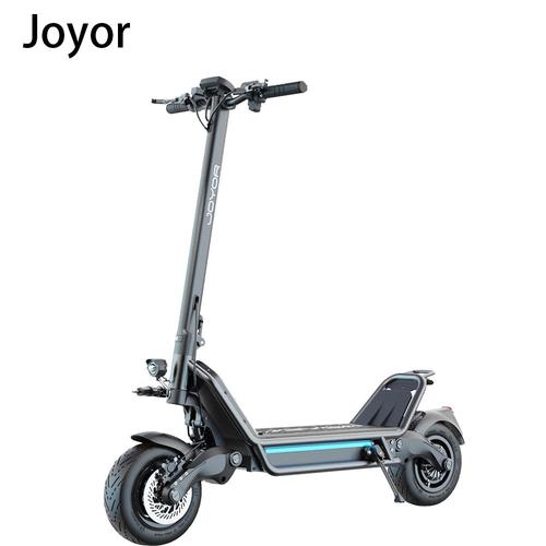 Joyor E6-S 11 Pouces Pneu Tout-Terrain Scooter Électrique 1600w * 2 Double Moteur 60v 31.5ah Batterie 70 Km/H Vitesse Maximale Freins Hydrauliques Portée 65-85 Km - Noir