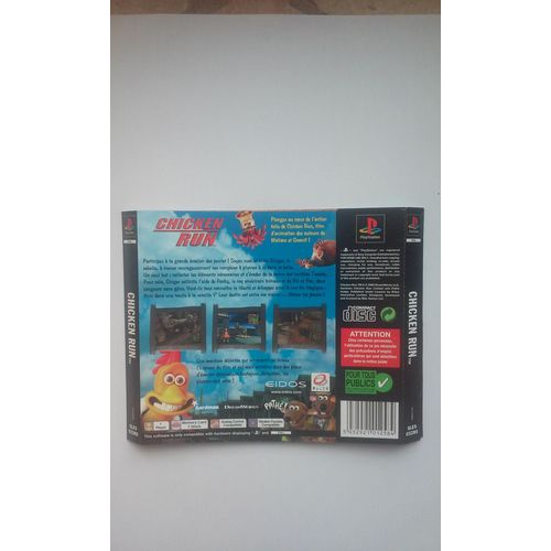 Elément De Jeu - Jaquette Arrière-Chicken Run- Playstation 1- Ps1