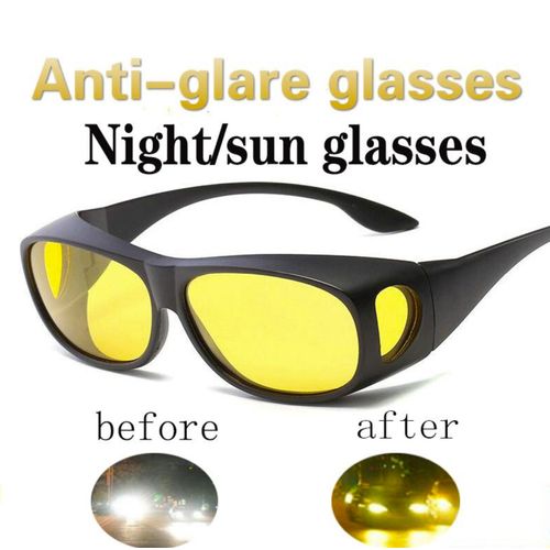 Lunettes De Vision Nocturne Unisexes Pour La Conduite De Nuit  - Protection Uv Et Confort Optimal - Straße Tech ®