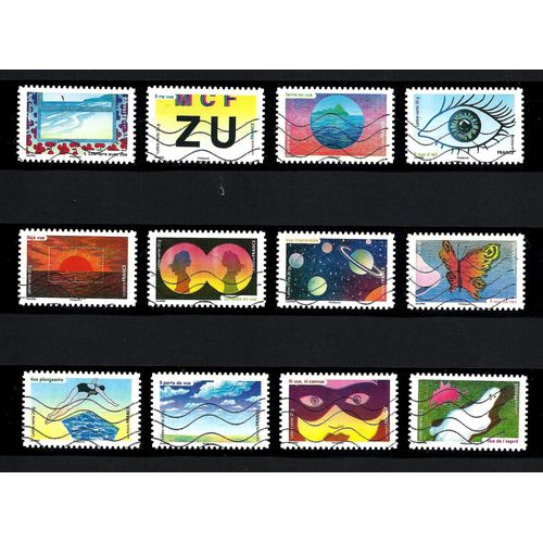 Série Complète De Timbres Oblitérés De France 2015. "La Vue"