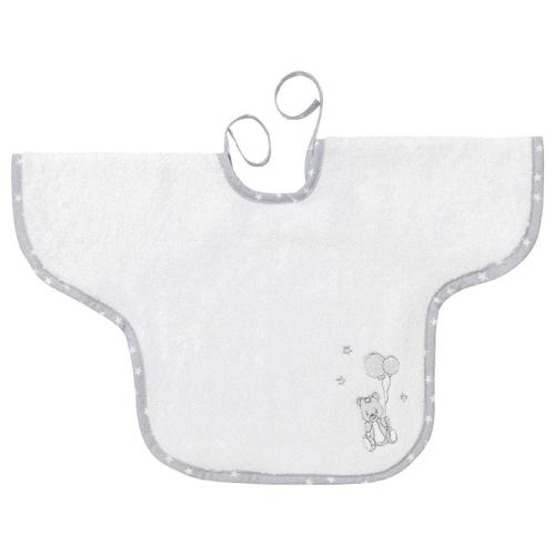 Bavoir Bébé À Manche 450gr/M² Baby Soft Ours - Blanc - Tu