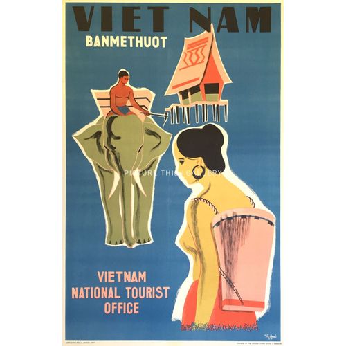 Affiche Banmethuot Vietnam