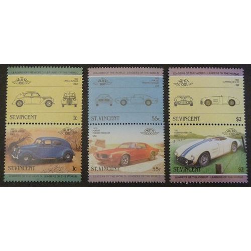 Saint-Vincent Neuf Y Et T N° 820 Et + Lot De 6 Timbres De 1985 Automobiles