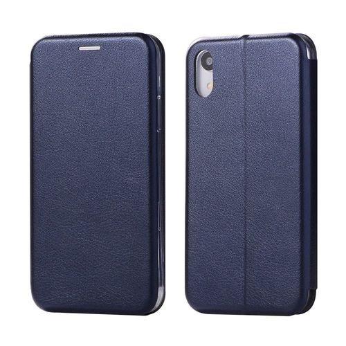 Etui Folio Pour Iphone-Xr Bleu Avec Rabat Latéral Et Fonction Stand