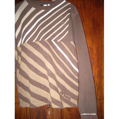 Pull Ripcurl Tons Marrons Taille 16 Ans