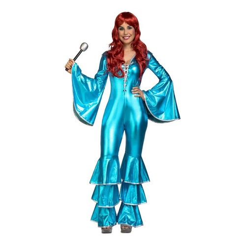 Déguisemetn Disco Turquoise Pour Femme (Taille M-L)