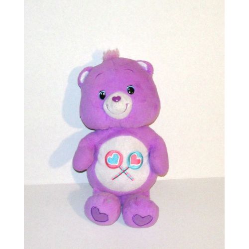 Bisounours Rose Sucette Coeur Care Bears Peluche Doudou Ours 31 Cm