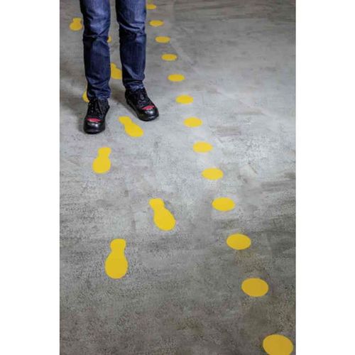 Durable Symbole De Marquage Au Sol "Pieds", Autocollant