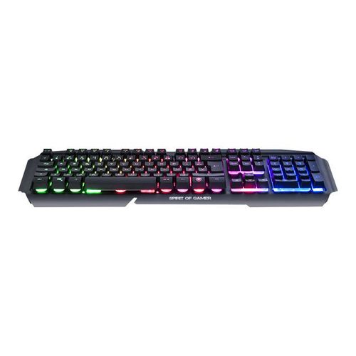 Suza Spirit Of Gamer PRO-K5 - Clavier - backlit - USB - AZERTY - Français - noir