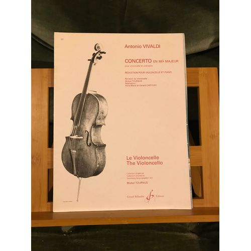 Vivaldi Concerto En Mib Majeur Pour Violoncelle Et Piano Partition Éd. Billaudot