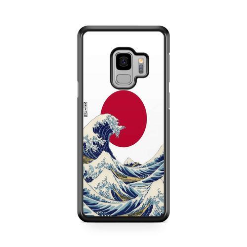 Coque Pour Samsung Galaxy A8 2018 Art Japonais Vague Manga Design Koi Poissons Carpe Retro Japan Wave Samourai Paysage Chine Japon Ref 276