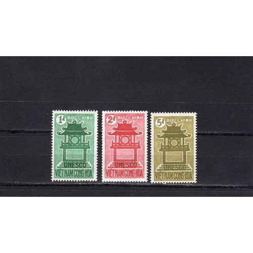 Timbres-Poste Du Vietnam Du Sud (15ème Anniversaire De LU.N.E.S.C.O.)