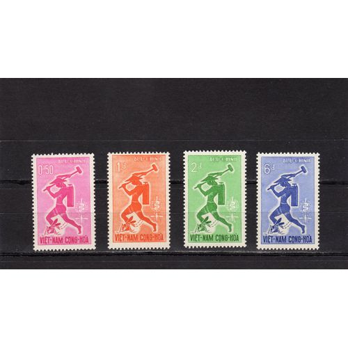 Timbres-Poste Du Vietnam Du Sud (Eradication Du Paludisme)