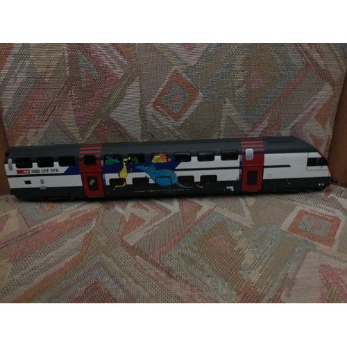 Maquette De Train Voiture Pilote 2 Niveaux Des Sbb Cff Ffs " Ic2000 " Roco 45468 Ho 1 / 87-Roco