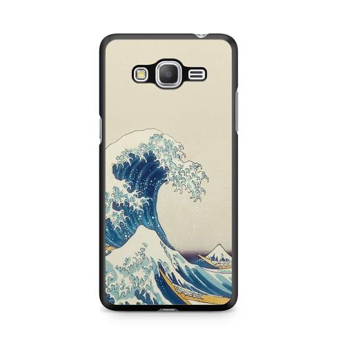 Coque Pour Samsung Galaxy J3 2016 ( J310 ) Art Japonais Vague Manga Design Koi Poissons Carpe Retro Japan Wave Samourai Paysage Chine Japon Ref 355