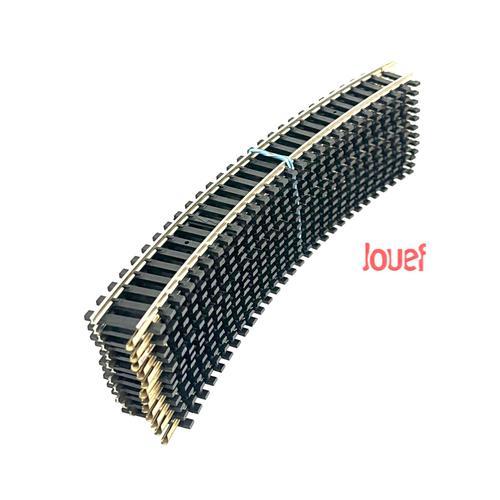 Lot 12 Rails Courbes Maillechort R385mm Modélisme Ho 1/87 Eme Jouef-Jouef